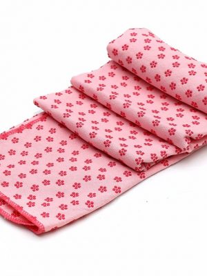 khăn trải thảm tập yoga hồng