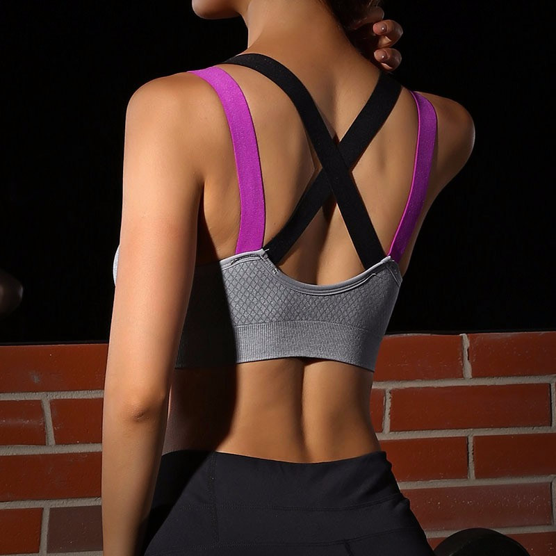 Áo ngực thể thao bra 360s Motion màu xám