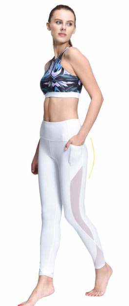 quần legging 360s alpha trắng lưới