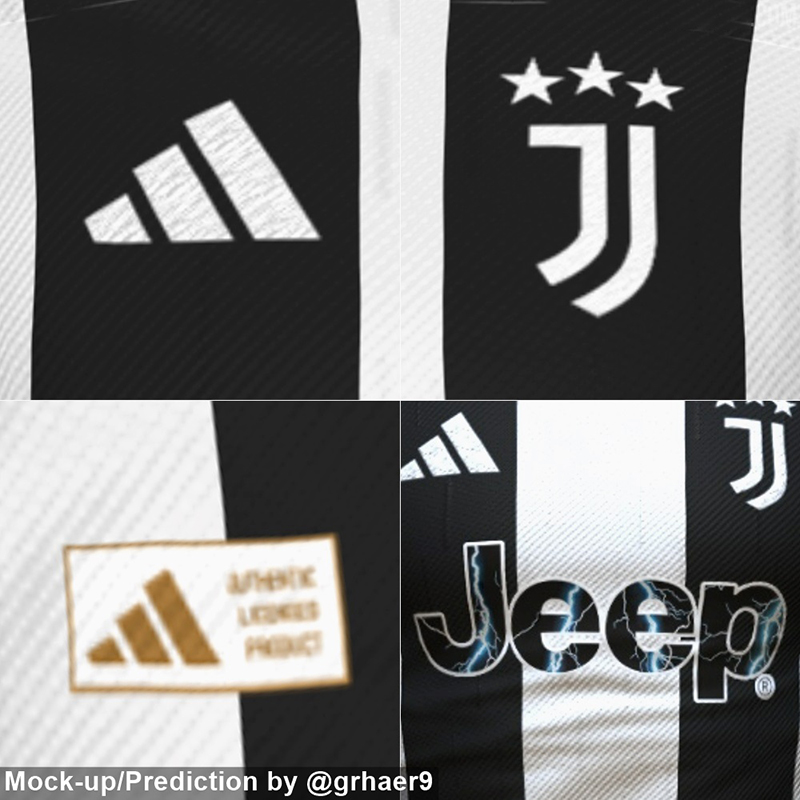Cập nhật áo bóng đá Juventus sân nhà mùa giải 24/25